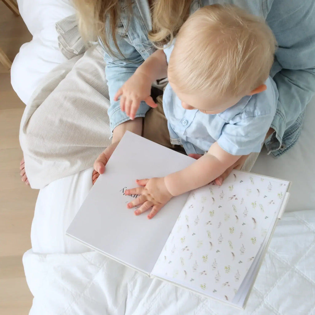 Baby Memory Book - Pregnancy to 5 Years - Sage Green - Boxed