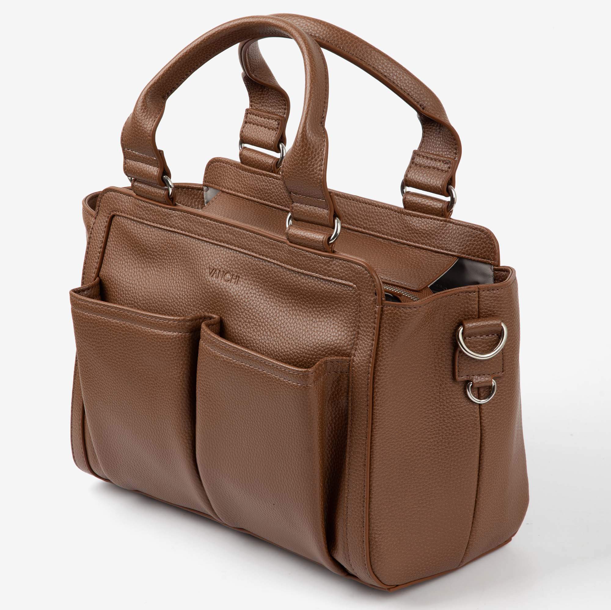 Amelia Convertible Pram Caddy - Pebbled Tan v2