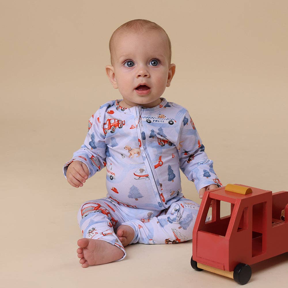 To The Rescue Organic Snugglesuit Convertible Romper