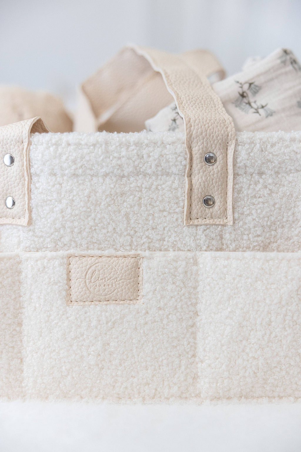 Snow Side Pocket Nappy Caddy- Large