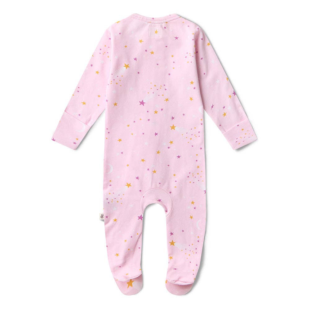 Twinkle Organic Snuggle Sleepsuit Zip Footie