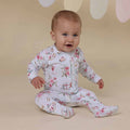 White Rabbit Organic Snuggle Sleepsuit Zip Footie