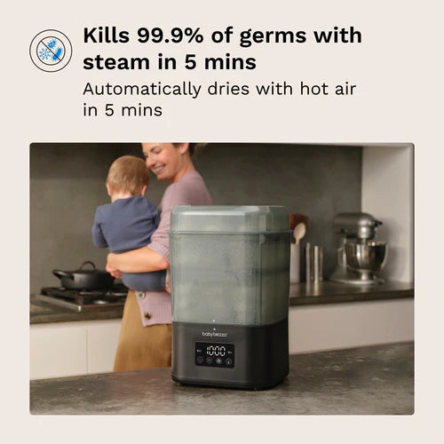 SuperQuick™ Baby Bottle Steriliser and Dryer - Sterilises & Dries in just 10 Minutes