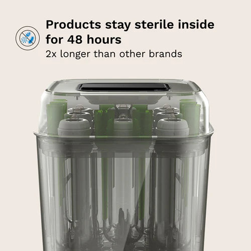 SuperQuick™ Baby Bottle Steriliser and Dryer - Sterilises & Dries in just 10 Minutes