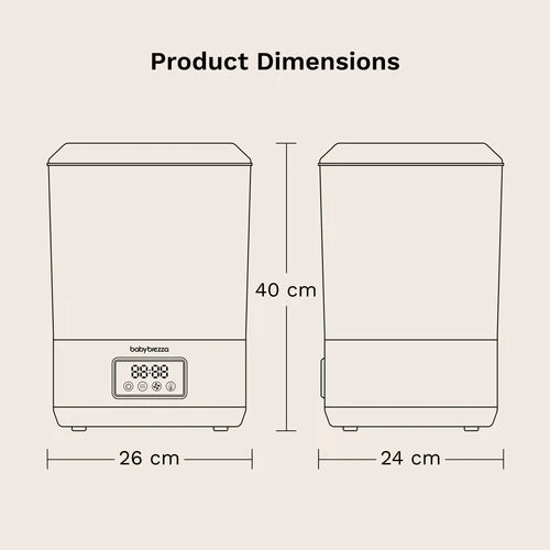 SuperQuick™ Baby Bottle Steriliser and Dryer - Sterilises & Dries in just 10 Minutes