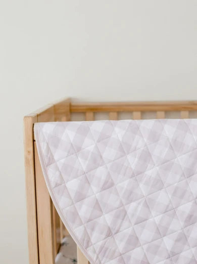 Waterproof Padded Play Mat | Blush Gingham