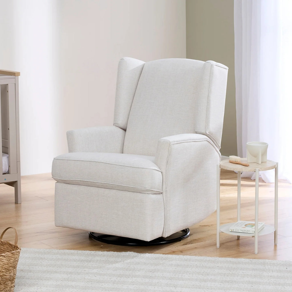 Chelsea Recliner Glider Chair in Egg Shell