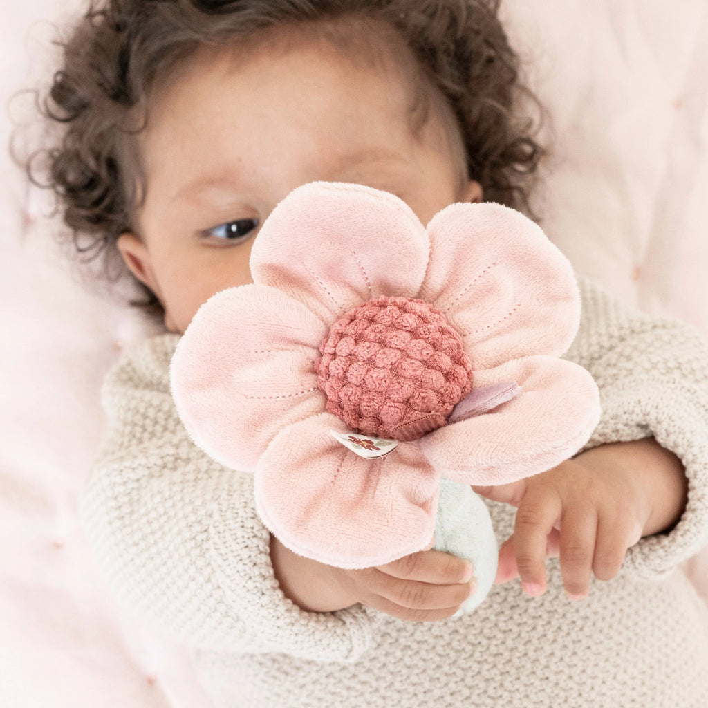 Flower Rattle - Pink