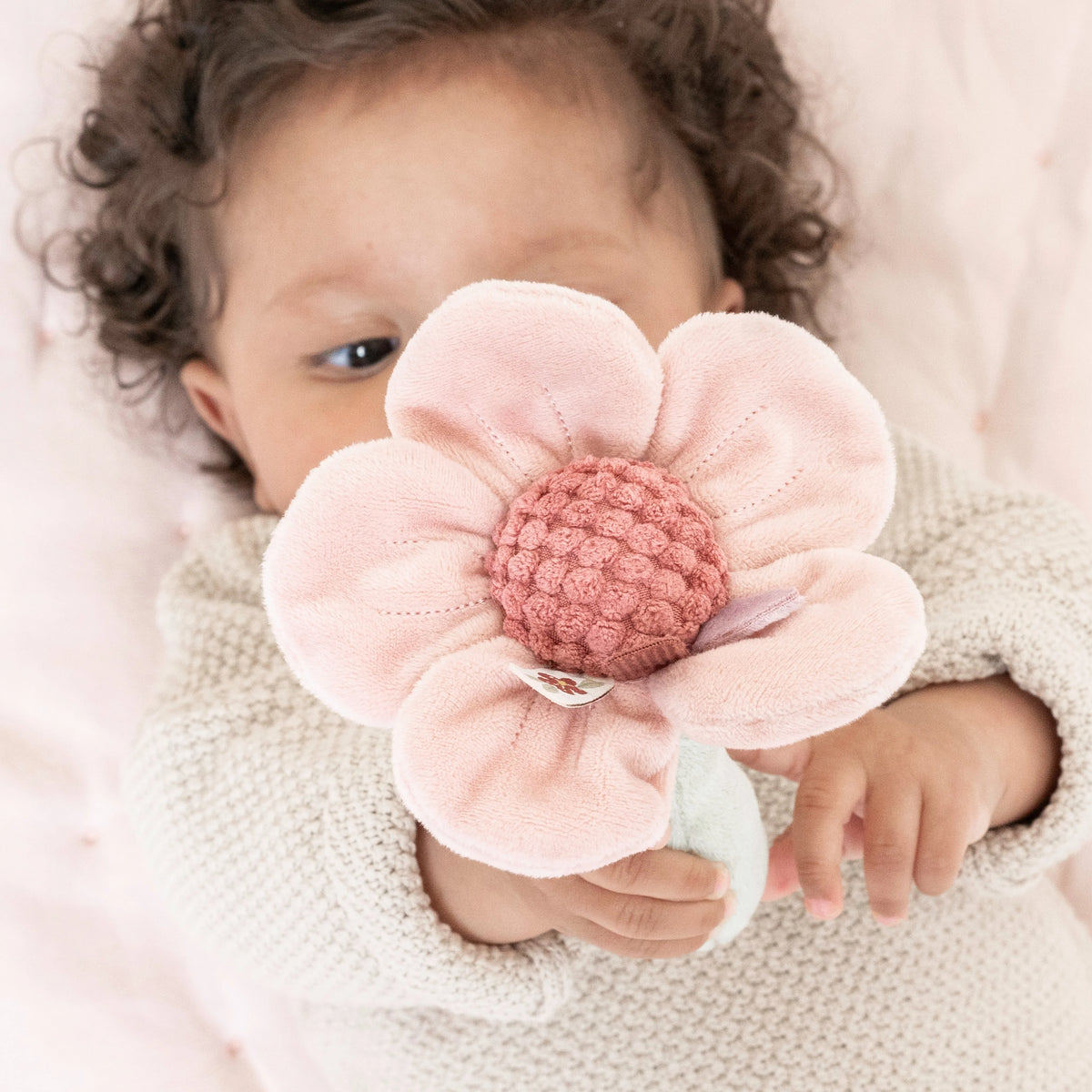 Flower Rattle - Pink