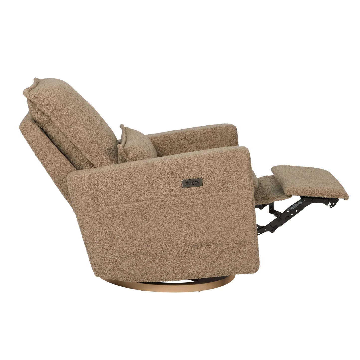 Frankie Electric Recliner/Glider Chair - Mocha Teddy