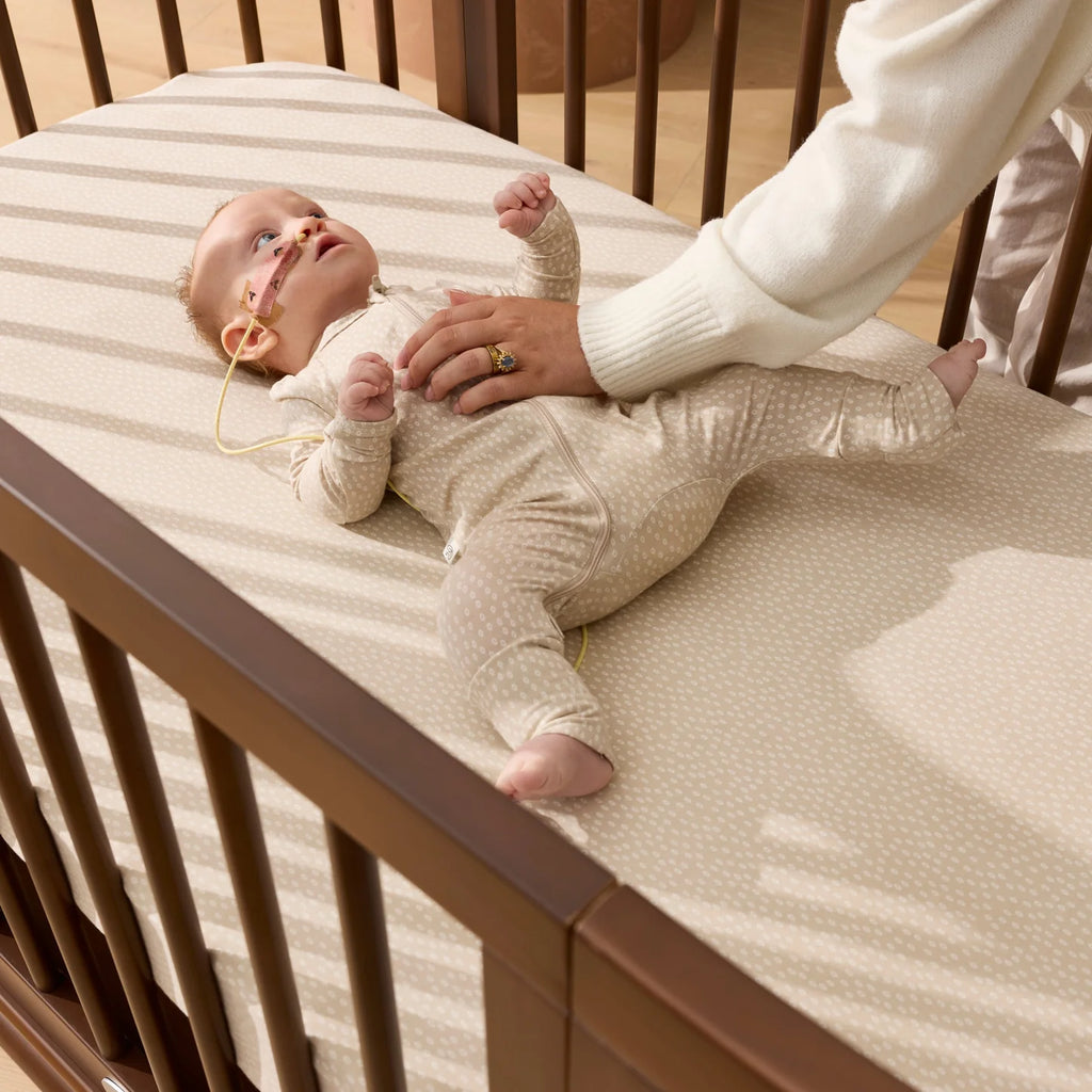 Luca Sustainable Timber Cot in Walnut PRE ORDER ETA LATE JULY