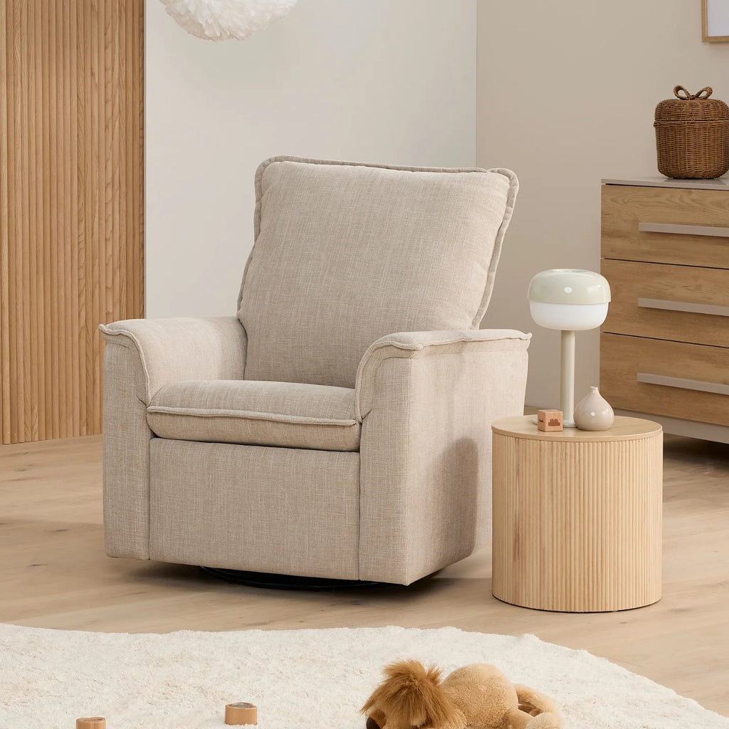 Louie Manual Recliner/Glider Chair - Latte