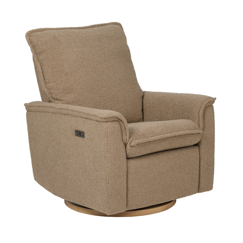 Louie Electric Recliner Glider Nursery Chair - Mocha Teddy PRE ORDER