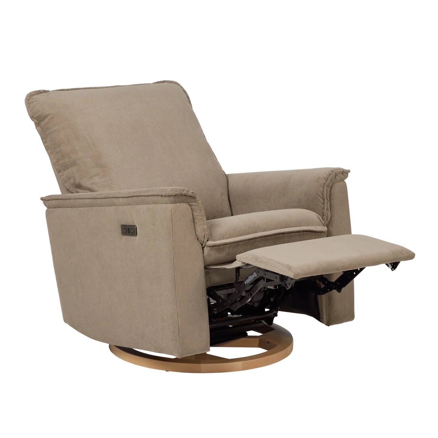 PRE SALE Louie Electric Recliner Glider Nursery Chair - Mocha Corduroy