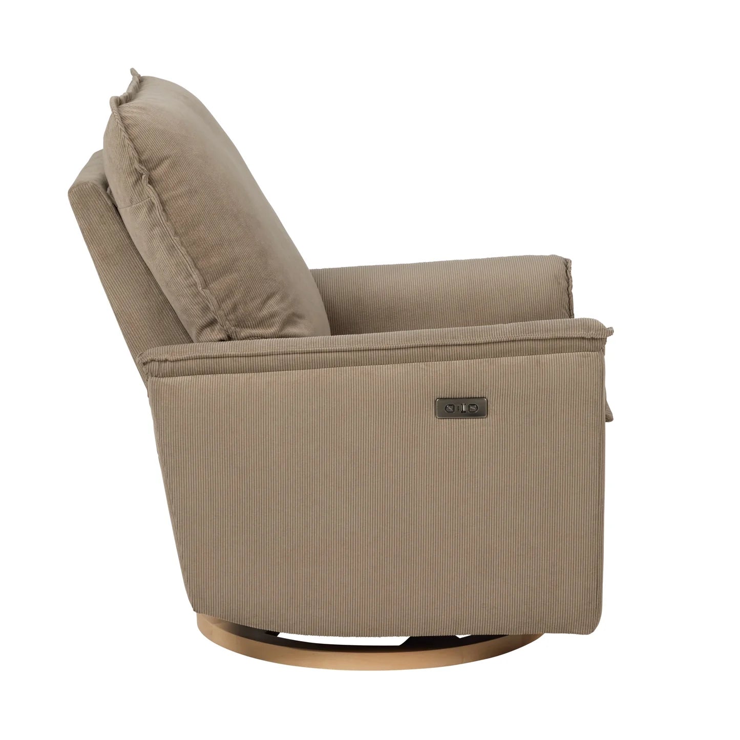 PRE SALE Louie Electric Recliner Glider Nursery Chair - Mocha Corduroy