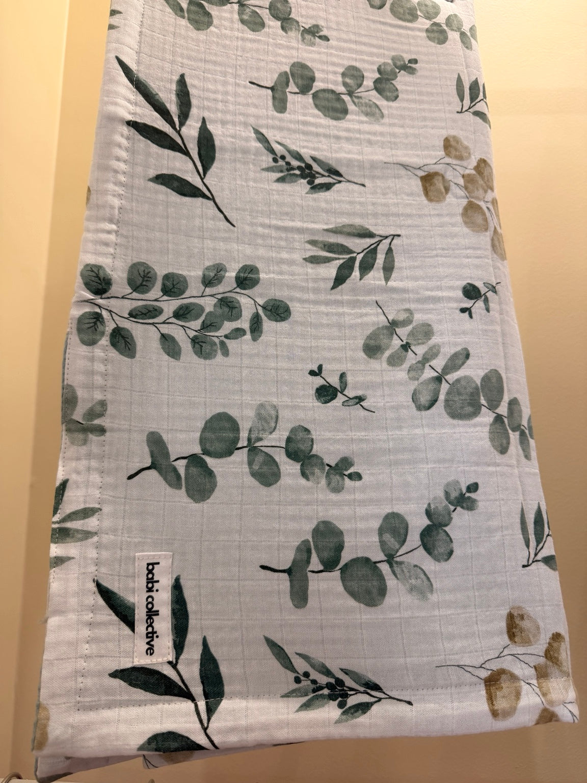 babi collective Reversible Waffle Blanket | Eucalyptus