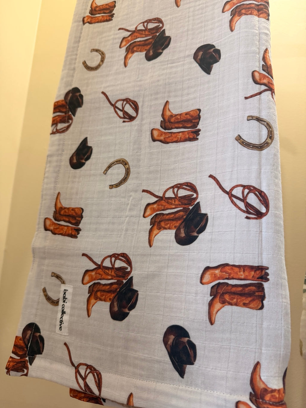 babi collective Reversible Waffle Blanket | Little Wrangler