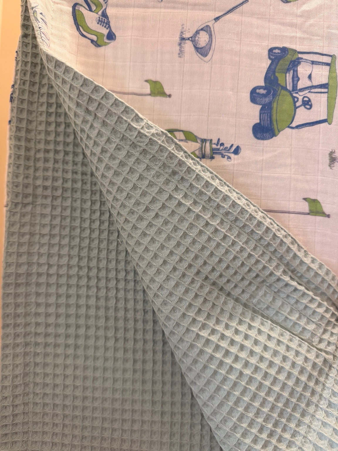 babi collective Reversible Waffle Blanket | Little Caddy