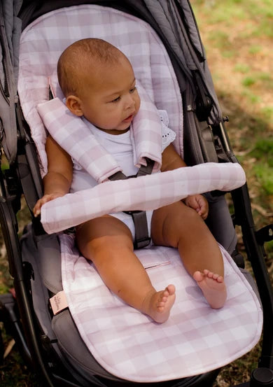 Universal Pram Liner | Blush Gingham