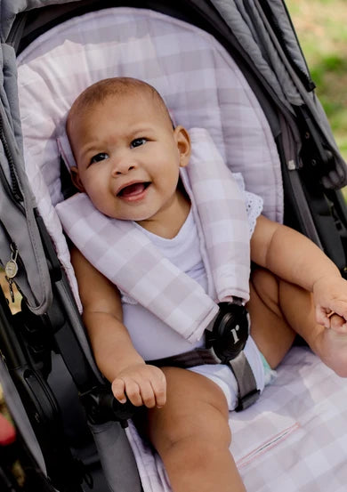 Universal Pram Liner | Blush Gingham