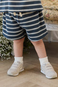 Organic Cotton Waffle Leith Short - Dreamer Stripe Captain