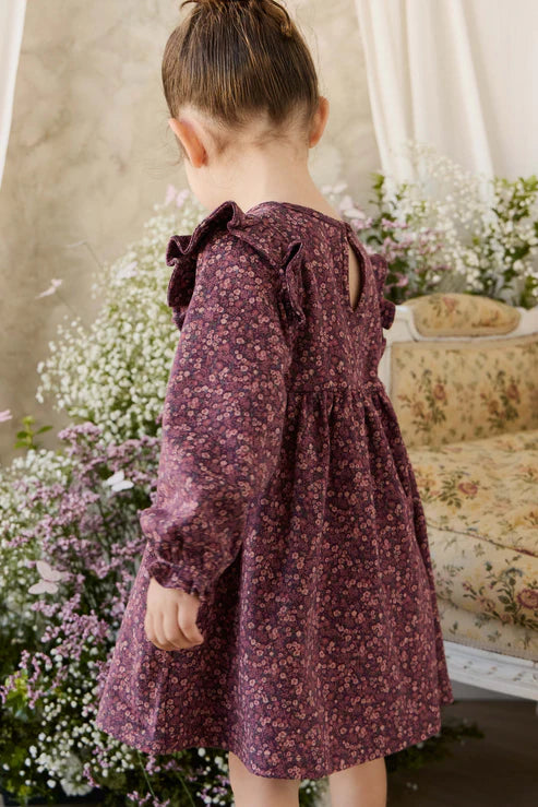 Organic Cotton Frankie Dress - Fig Floral
