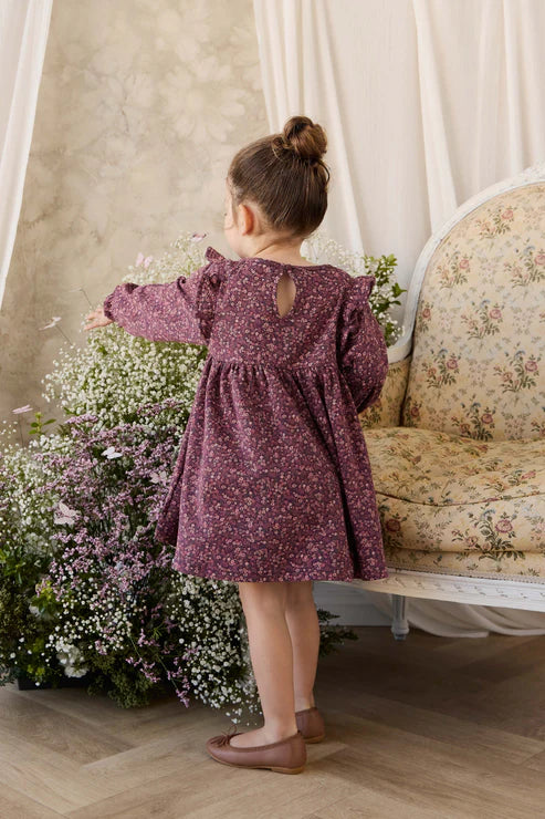 Organic Cotton Frankie Dress - Fig Floral