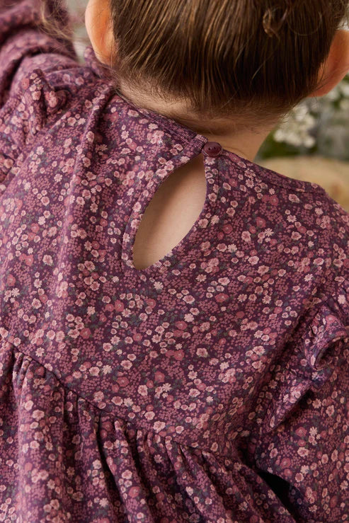 Organic Cotton Frankie Dress - Fig Floral