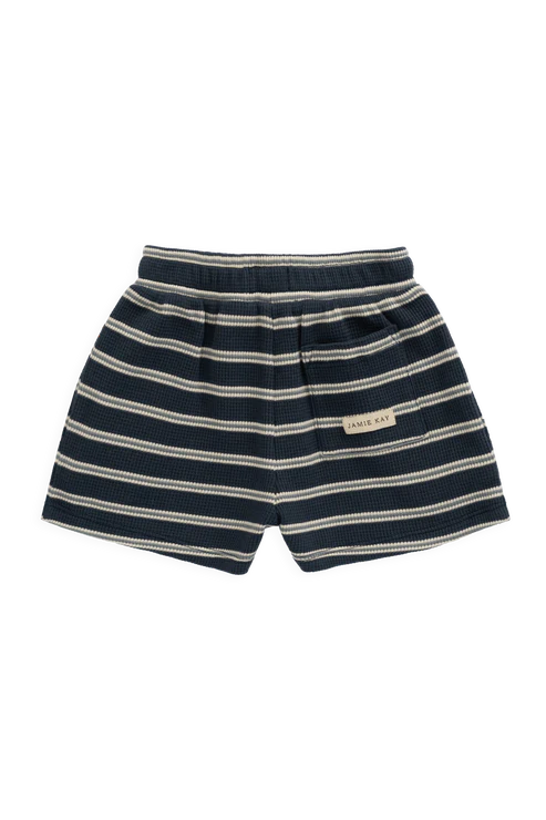 Organic Cotton Waffle Leith Short - Dreamer Stripe Captain