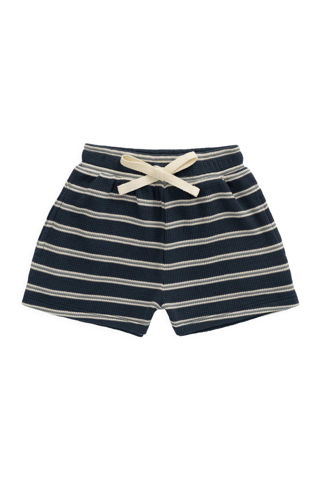 Organic Cotton Waffle Leith Short - Dreamer Stripe Captain