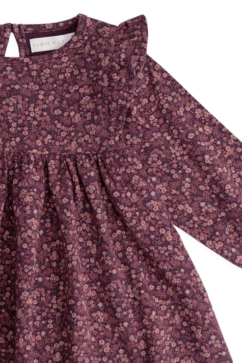 Organic Cotton Frankie Dress - Fig Floral