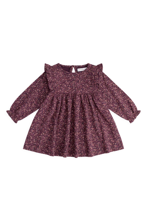 Organic Cotton Frankie Dress - Fig Floral