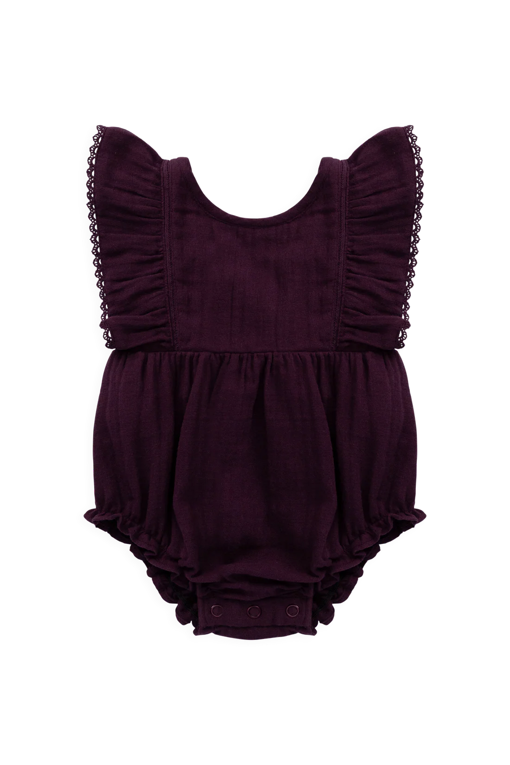 Organic Cotton Muslin Beatrice Playsuit - Fig