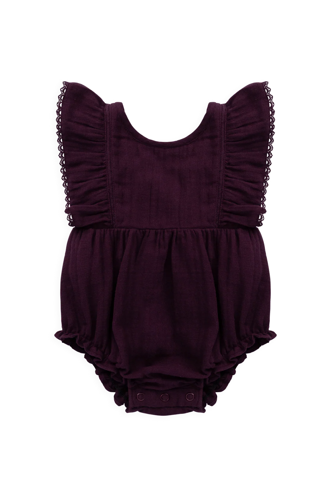 Organic Cotton Muslin Beatrice Playsuit - Fig