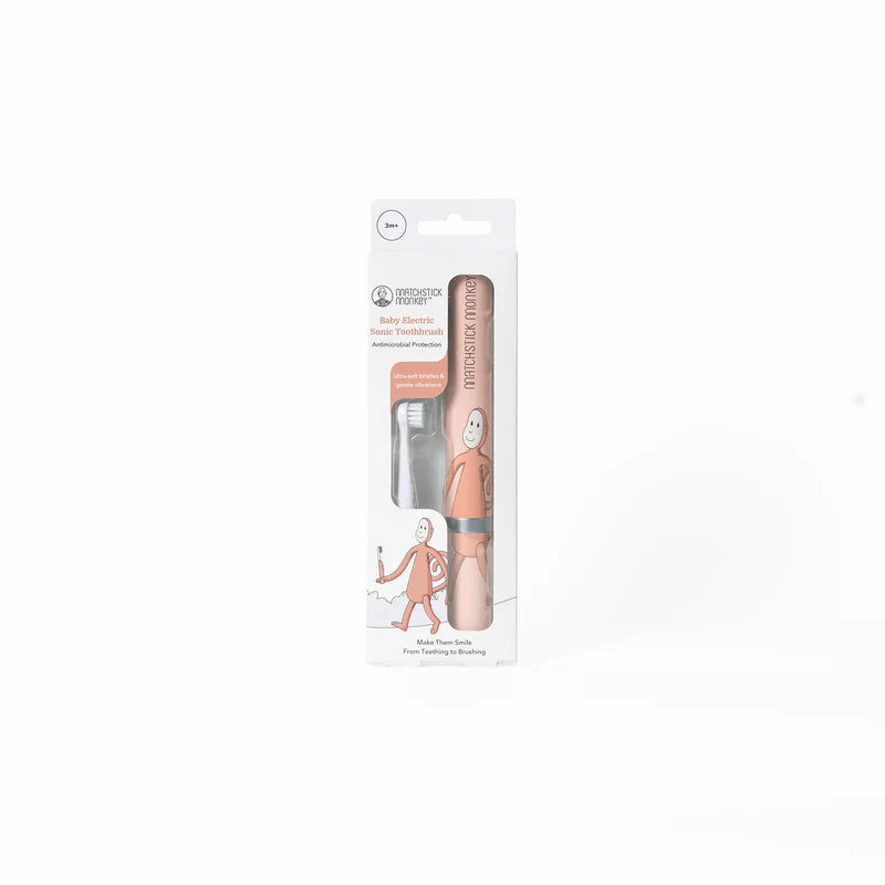 Matchstick Monkey Sonic Toothbrush - Dusty Pink