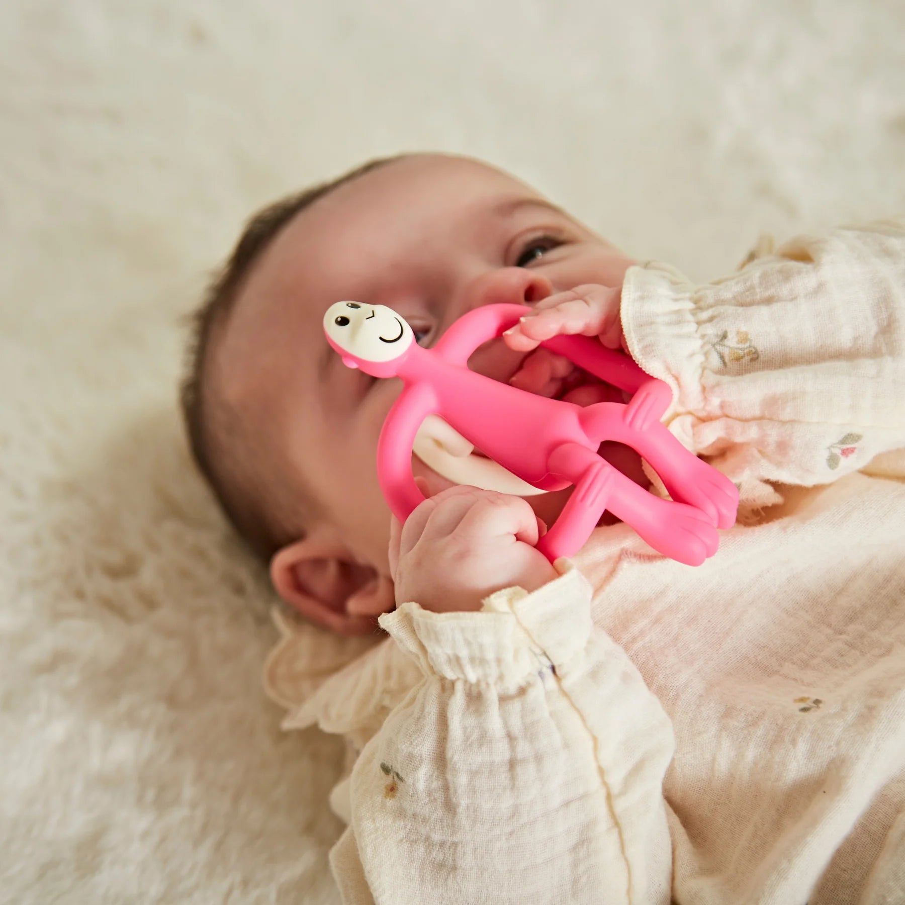Matchstick Monkey Original Teether - Pink