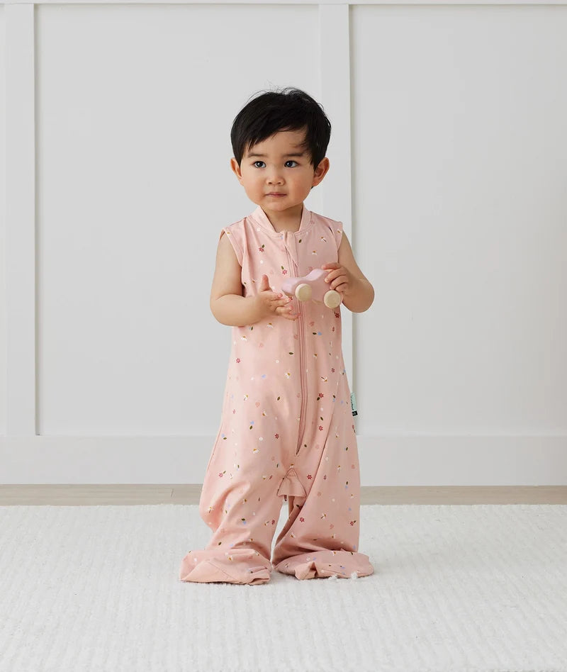 Jersey Sleep Suit Bag 0.2 TOG Daisies