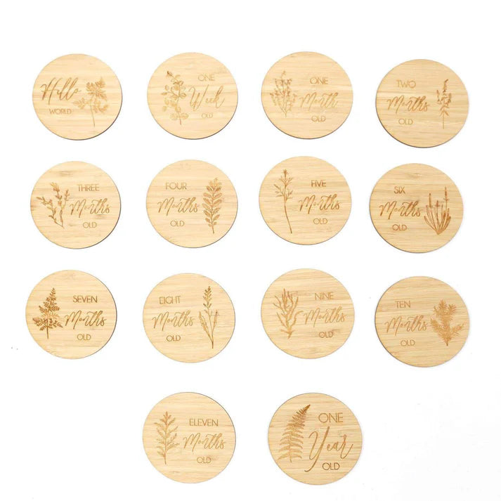 CMC Wild leaf Milestone Cards (set of 14)