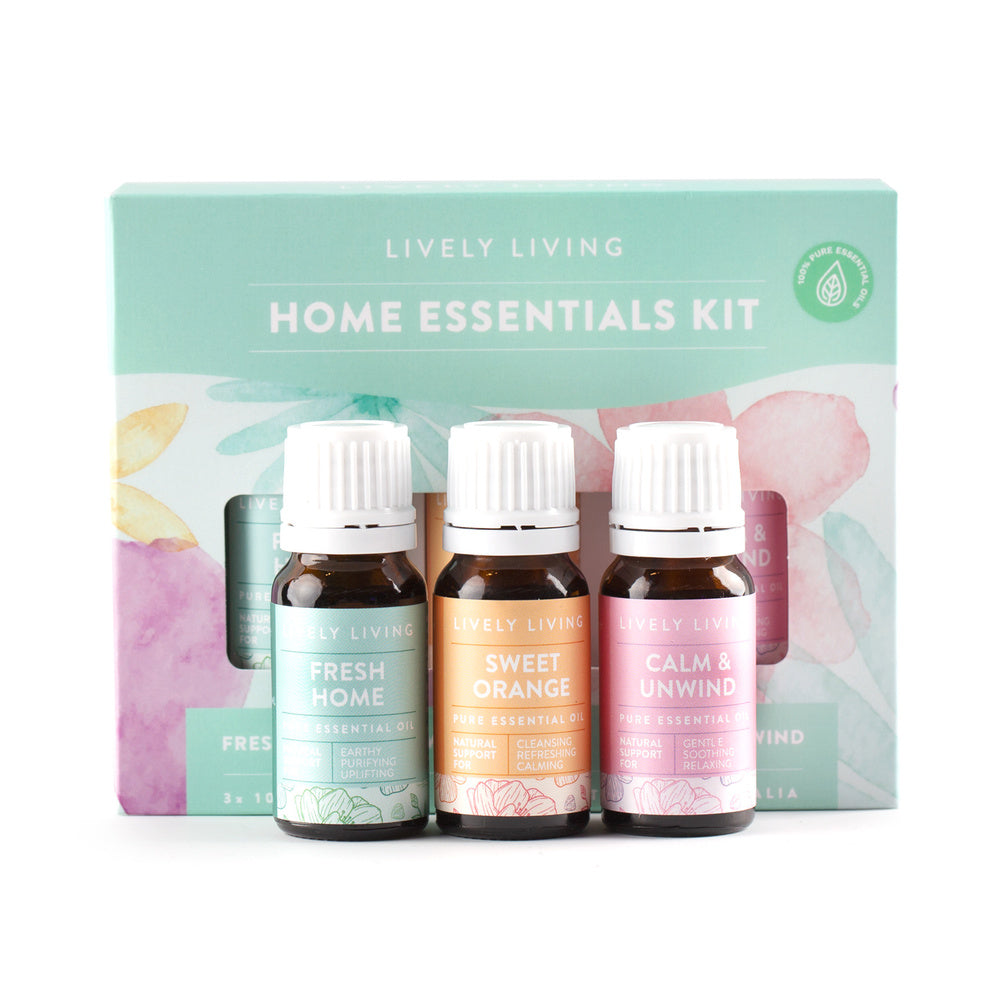 Home Essentials Organic Essential Oil Trio
