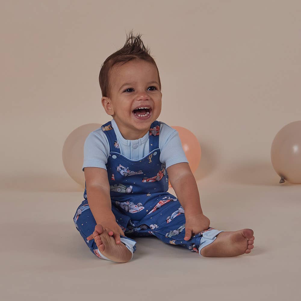 Little Racers Organic Snuggle Overalls
