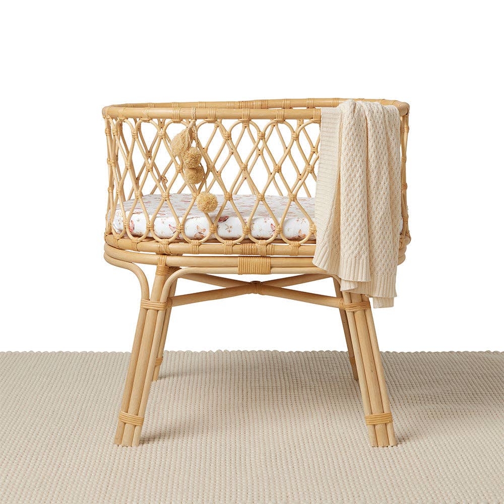 Butterfly Organic Bassinet Sheet / Change Pad Cover