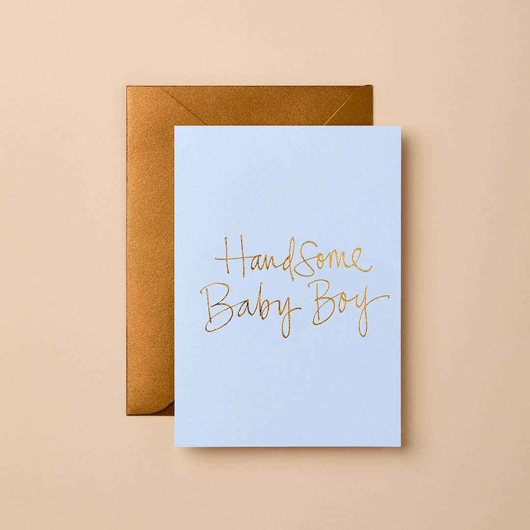 HANDSOME BABY BOY CARD