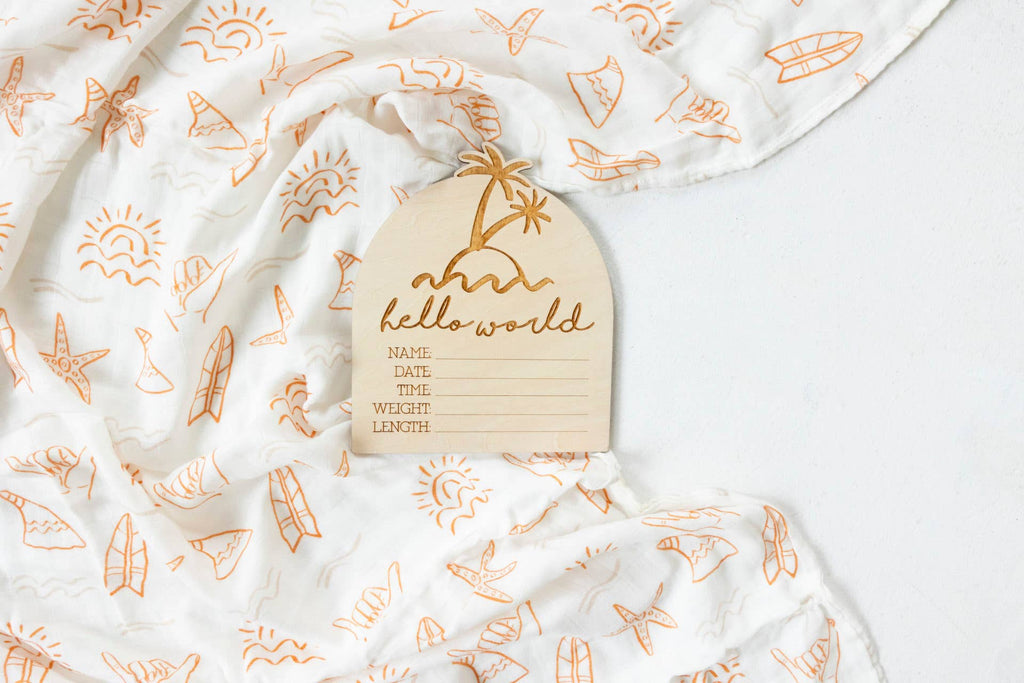 Hello World Palm Birth Disc