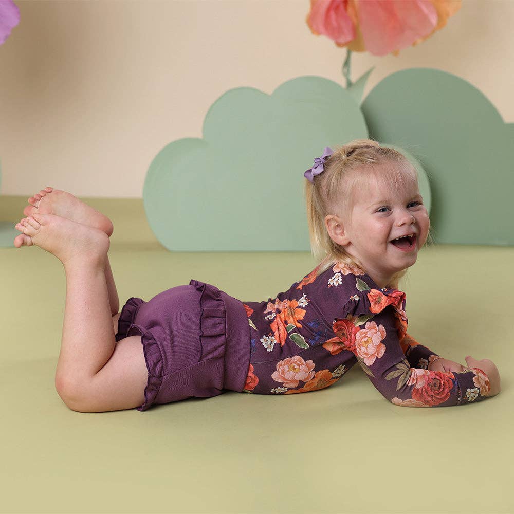 Sienna Long Sleeve Organic Bodysuit with Frill
