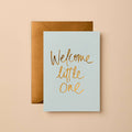 WELCOME LITTLE ONE CARD - BLUE