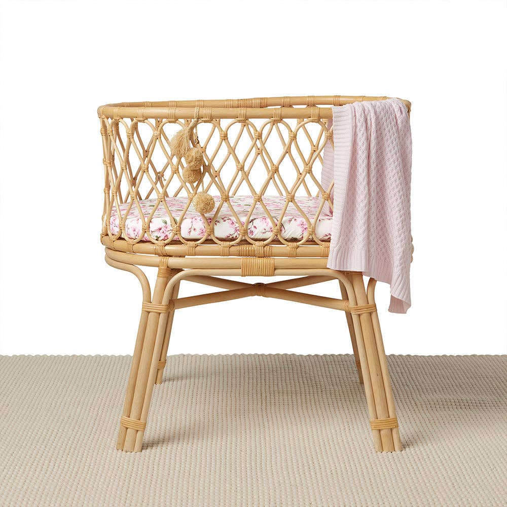 Cherry Blossom Organic Bassinet Sheet / Change Pad Cover