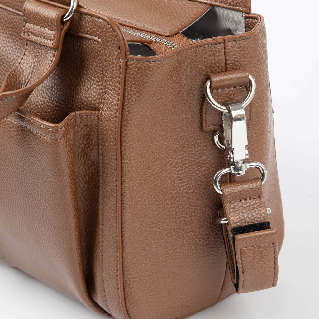 Amelia Convertible Pram Caddy - Pebbled Tan v2