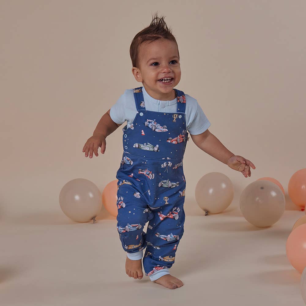 Little Racers Organic Snuggle Overalls