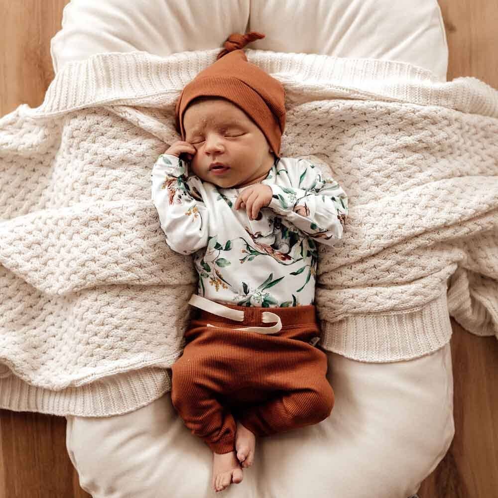 Eucalypt Long Sleeve Organic Bodysuit