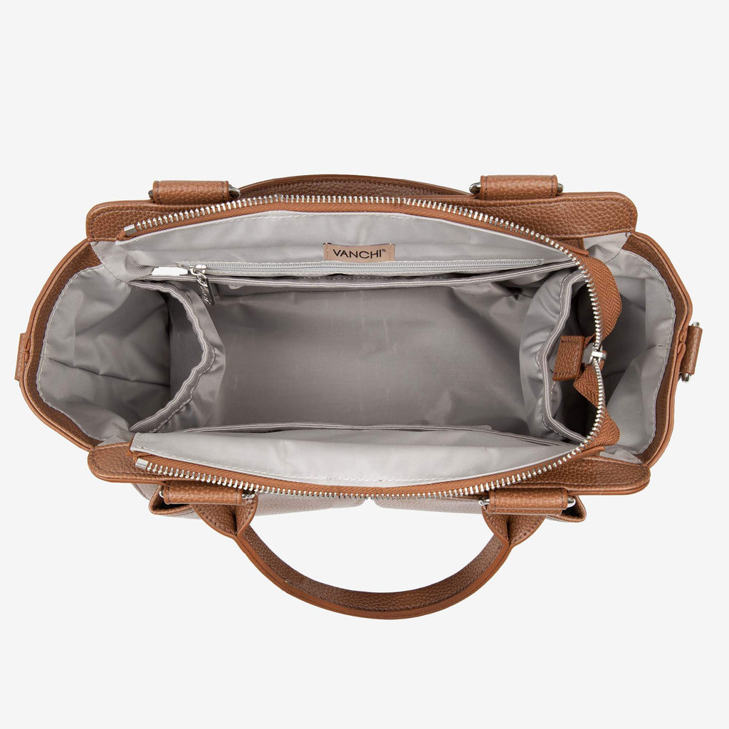 Amelia Convertible Pram Caddy - Pebbled Tan v2